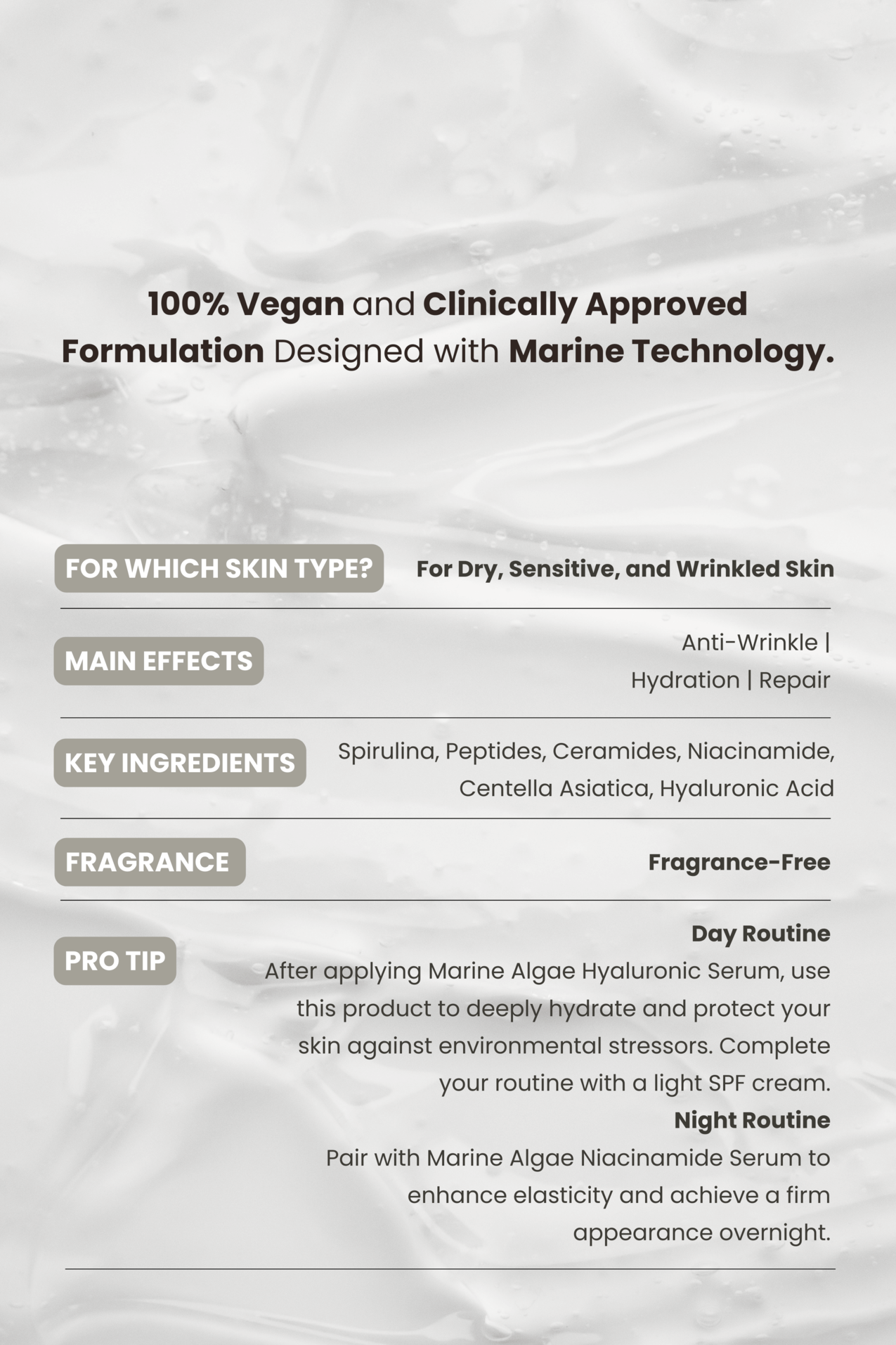 Marine Peptide Facial Cream 50 ml