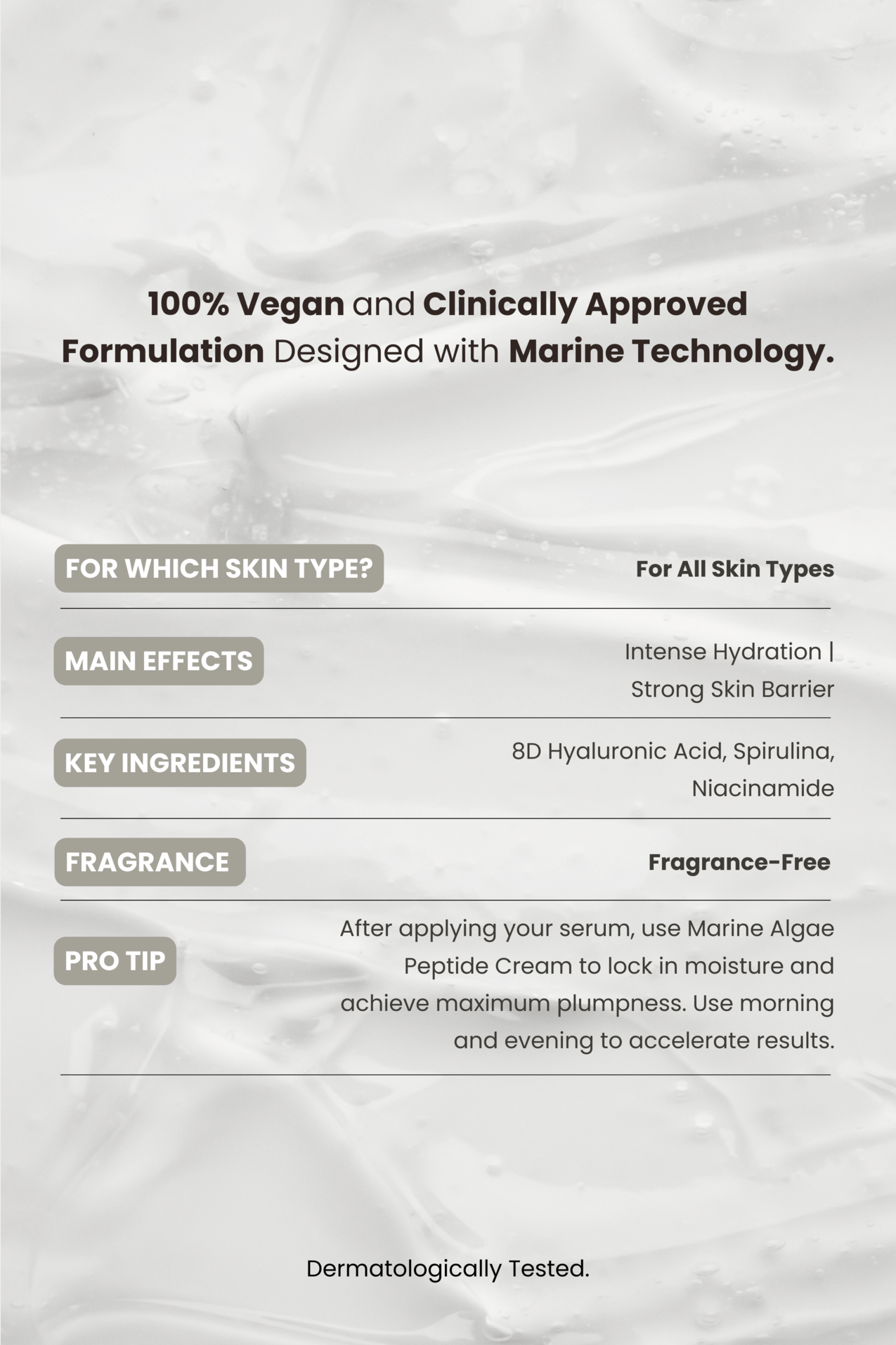 Marine Algae Hyaluronic Serum 30 ml