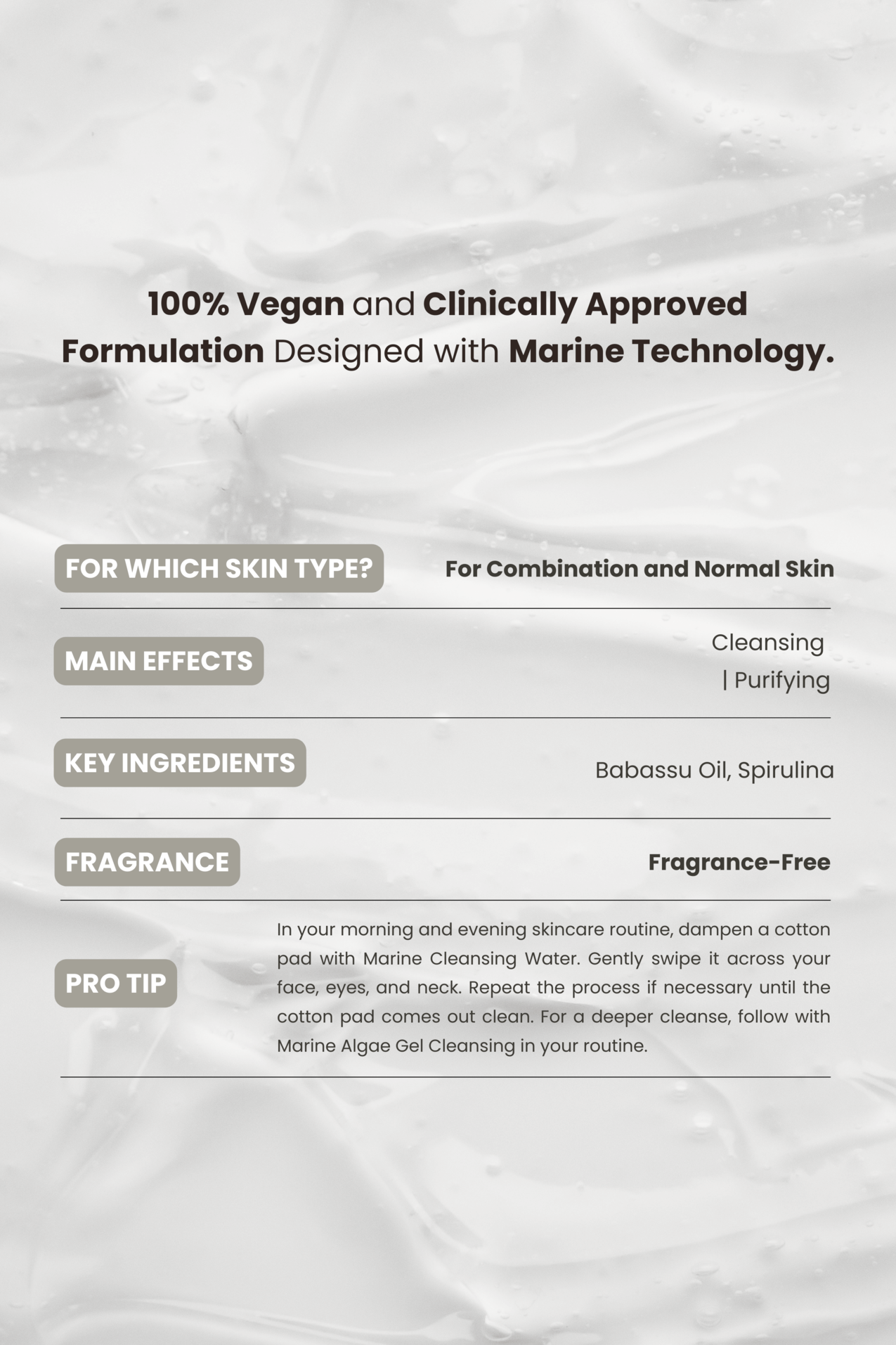 Marine Algae Micellar Water 250 ml