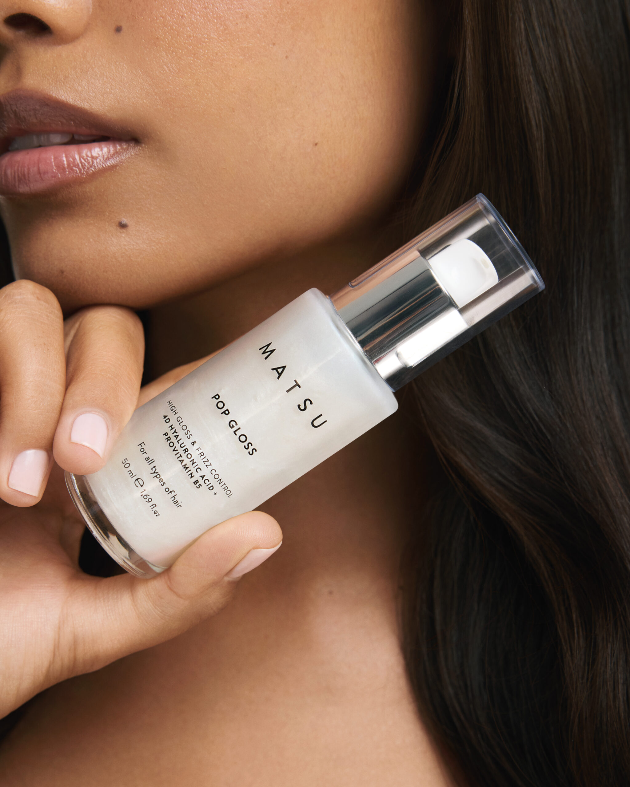 Matsu Pop Gloss Shiny Gel Serum – Ser anti-frizz cu 8D acid hialuronic și efect de strălucire pentru păr neted și hidratat