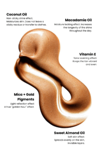 Matsu Golden Hour – Ulei de corp iluminator și bronzant cu macadamia si vitamina E