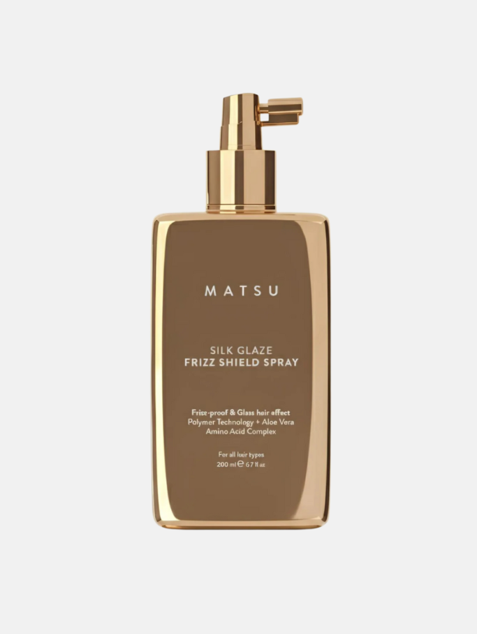 Silk Glaze – Spray Anti-Frizz activat cu căldură, efect de strălucire „glass hair”