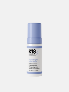 Șampon Violet K18 Triple Bright – Neutralizare Tonuri Galbene, Luminozitate și Reparare Moleculară (125ml)