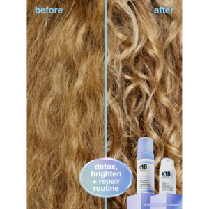 Șampon Violet K18 Triple Bright – Neutralizare Tonuri Galbene, Luminozitate și Reparare Moleculară (125ml)