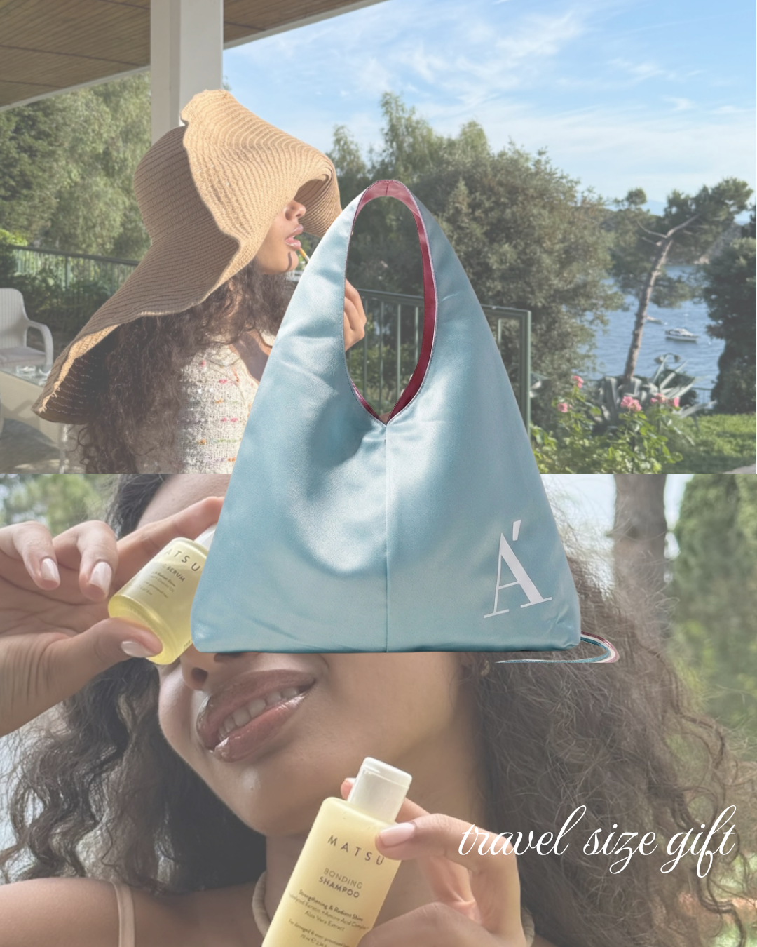 Apostroph Summer Bag-geantă de vară satinată + cadou Matsu travel size