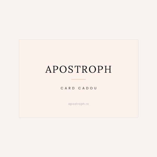 Card cadou Apostroph, trimis pe email