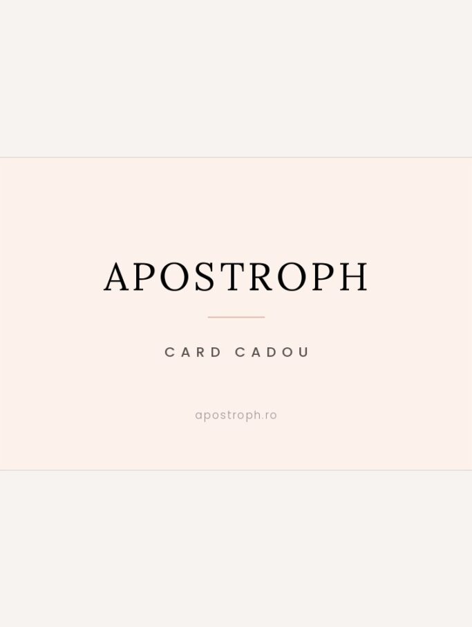 Card cadou Apostroph, trimis pe email